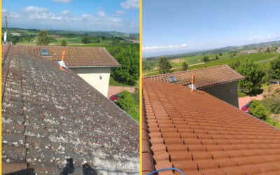 Démoussage de toiture à Chevrières